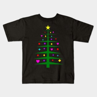 Modern Minimal Christmas Tree Kids T-Shirt